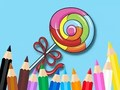 Gioco Libro da colorare: lecca-lecca  in linea