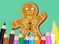 Gioco Libro da colorare: Pan di zenzero  in linea