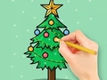 Gioco Libro da colorare: albero di Natale  in linea