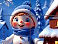 Gioco Puzzle del pupazzo di neve felice  in linea
