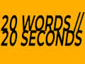 Gioco 20 parole in 20 secondi  in linea