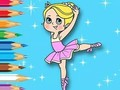Gioco Libro da colorare: Ballerina  in linea