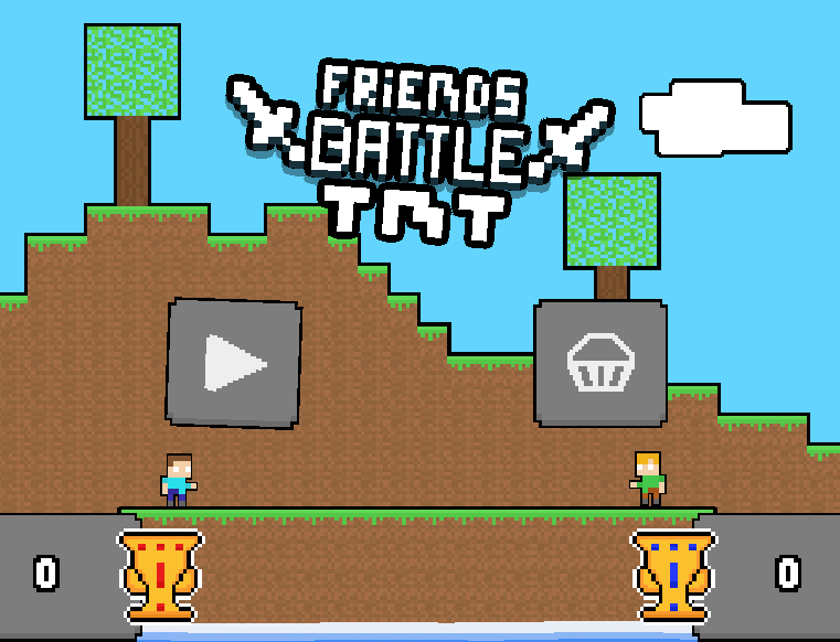 Gioco Gli amici combattono TNT  in linea