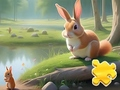Gioco Puzzle: Coniglio E Scoiattoli  in linea