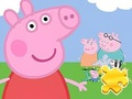 Gioco Puzzle: Peppa con la famiglia  in linea