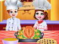 Gioco Chef Twins Cucina per la cena del Ringraziamento  in linea