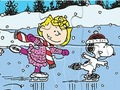 Gioco Puzzle: pattinaggio Snoopy  in linea