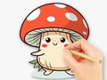 Gioco Libro da colorare: Fungo  in linea