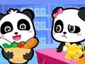 Gioco Puzzle: supermercato Baby Panda  in linea