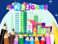 Gioco Libro da colorare: passeggiata in città  in linea