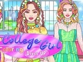 Gioco Vestire la colorazione della ragazza del college  in linea