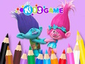 Gioco Libro da colorare: Troll carino  in linea