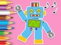 Gioco Libro da colorare: Robot Danzante  in linea