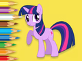 Gioco Libro da colorare: Piccolo pony  in linea