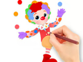 Gioco Libro da colorare: Clown divertente  in linea