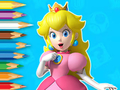 Gioco Libro da colorare: La giovane principessa Peach  in linea