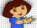 Gioco Dora colora il momento divertente  in linea