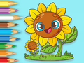 Gioco Libro da colorare: Girasoli  in linea