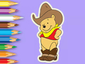 Gioco Libro da colorare: Cowboy Winnie  in linea
