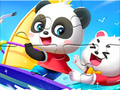 Gioco Puzzle: Baby Panda in barca a vela  in linea