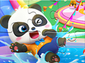 Gioco Puzzle: Parco acquatico Baby Panda  in linea