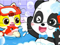 Gioco Puzzle: l'ora della doccia per Baby Panda  in linea