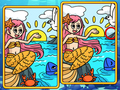 Gioco Le sirene scoprono le differenze  in linea