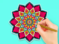 Gioco Libro da colorare: Fiore Labirintico  in linea