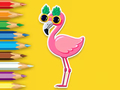 Gioco Libro da colorare: Fenicottero  in linea