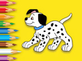 Gioco Libro da colorare: simpatico cane maculato  in linea