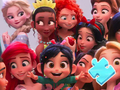 Gioco Puzzle: foto di famiglia delle Principesse Disney  in linea