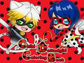 Gioco Libro da colorare per ragazze punteggiate di Chibi  in linea