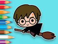 Gioco Libro da colorare: Potter volante  in linea
