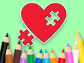 Gioco Libro da colorare: Puzzle a forma di cuore BTS  in linea