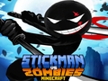 Gioco Stickman contro Zombies Minecraft  in linea