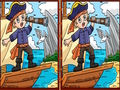 Gioco I pirati trovano le differenze  in linea