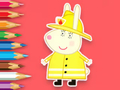 Gioco Libro da colorare: Pompiere Coniglio  in linea
