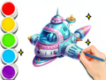 Gioco Libro da colorare: Viaggio nello spazio  in linea