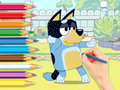 Gioco Libro da colorare: Bluey e Bingo  in linea