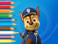 Gioco Libro da colorare: Inseguimento dei Paw Patrol  in linea