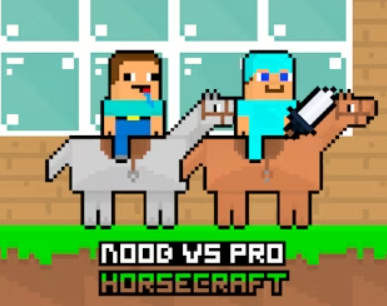 Gioco Noob contro Pro HorseCraft  in linea