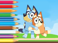 Gioco Libro da colorare: Bluey e Bingo Holiday  in linea