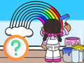 Gioco Quiz per bambini: colora il cielo  in linea