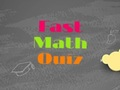 Gioco Quiz di matematica veloce  in linea