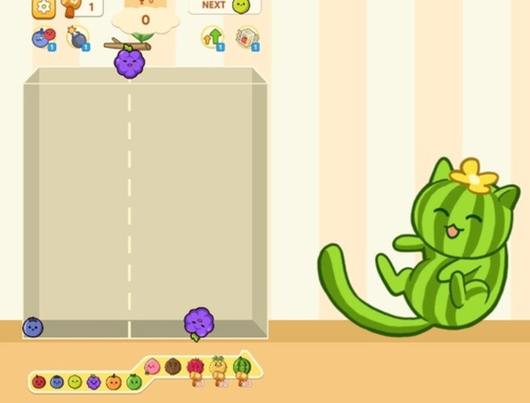 Gioco Gioco di caduta succosa di fusione di frutta  in linea