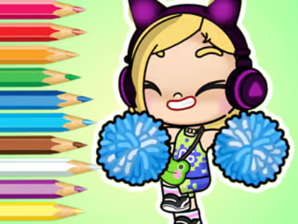 Gioco Libro da colorare: Cheerleader del mondo Avatar  in linea