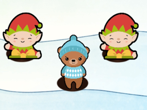 Gioco Babbo Natale Colpisci una talpa  in linea
