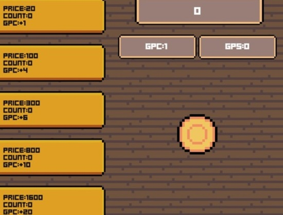 Gioco Clicker d'oro  in linea