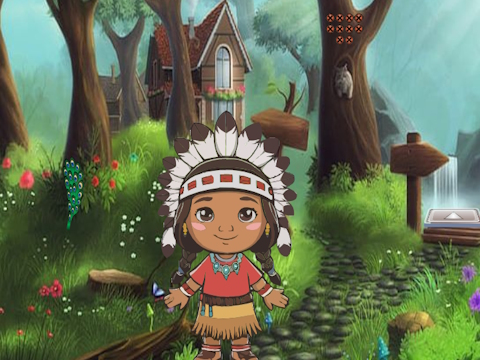 Gioco La ragazza raggiunge la terra del Ringraziamento  in linea