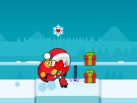 Gioco Ragazza di Babbo Natale che corre  in linea